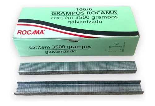 Grampo 6mm 106-6 Rocama 3500 Grampos