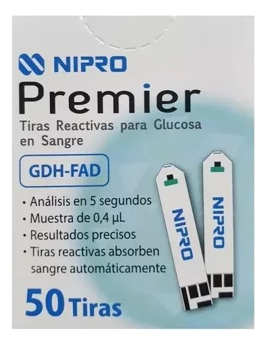 Tiras Reactivas Nipro Premier 100 Unidades