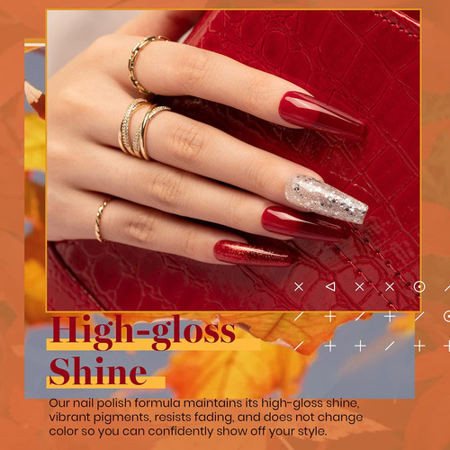 Juego De Esmalte De Uñas De Gel Otoño Invierno 6 Colores