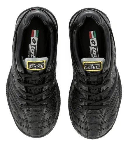 Botines Lotto Stadio 700 Tf Ni o En Negro Dexter Env o gratis