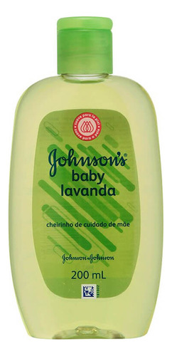 Colônia Johnson's Baby Lavanda 200ml - Suave E Fresca