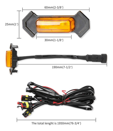 4 Leds Drl De Parrilla Ambar Trd Pro 2016-2023 Luz De Día