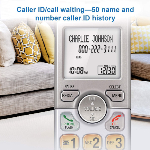 At&t Elhandset Dect 6.0 Teléfono Inalámbrico De La Casa Full