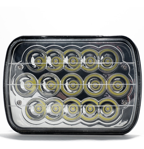 Óptica 15 Led 45w + H4 Alta/baja Faro 7 PuLG Universal 