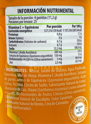 Solanum Belabear Vitamina C + Equinacea 100gomitas Limón Sfn
