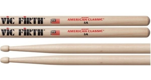 Baqueta Vic Firth 5a Classic American Hickory Madeira Par