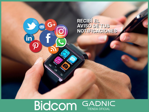 Imagen 6 de 9 de Smart Watch Inteligente Cuotas Android Bluetooth U8 Celular