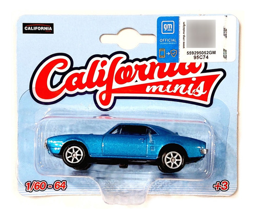 Miniatura Pontiac Firebird 1967 California Minis Escala 1:64