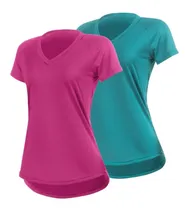 Comprar Kit 2 Blusas Fitness Dry Fit Poliéster Blusinha Feminina