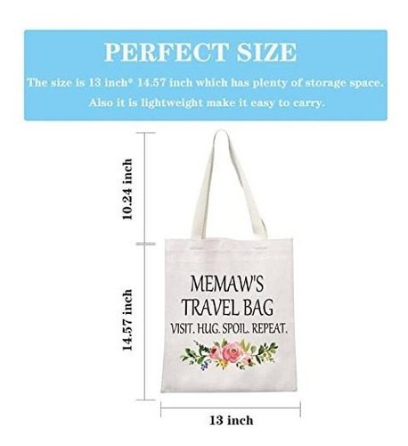 Memaw Travel Gift Memaw, Regalo De Cumpleaños, Bolsa De Aseo