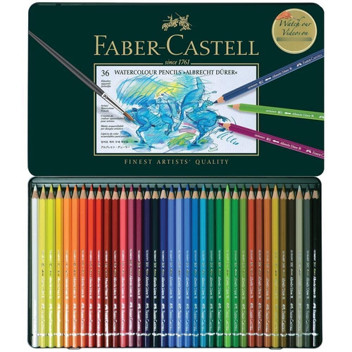 Lápices De Colores Faber Castell Durer X36 Acuarelables