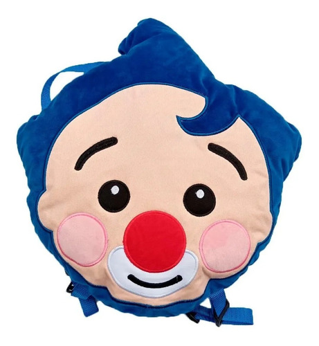 Plim Plim Mochila Peluche Payaso Héroe De Corazón 50x35 Cm 