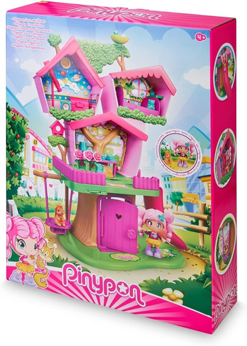 Pinypon Casa Del Arbol Con 2 Figuras + 20 Accesorios Premium