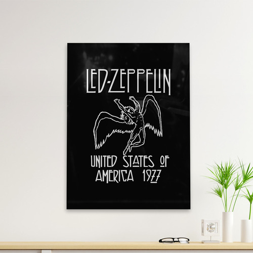 Cuadro Deco Led Zeppelin 1977 (d1068 Boleto.store)