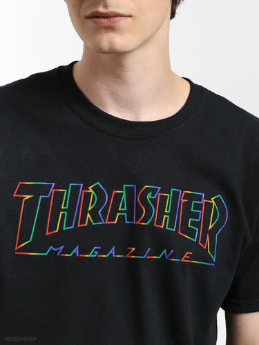 Imagem 3 de 3 de Camiseta Thrasher Spectrum Logo Tie Dye Original