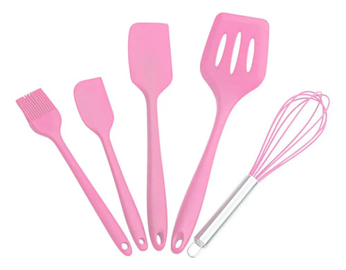 Jogo De Cozinha Kit5 Peças Utensílios De Cozinha Em Silicone