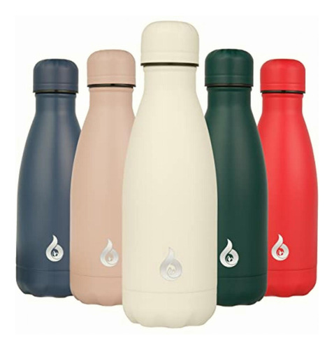 Bjpkpk Botellas De Agua Aisladas De Acero Inoxidable Para Color Blanco Ángel