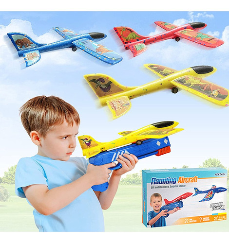 Gun Pistol Toy Lanza Un Avión Para Niños Automático