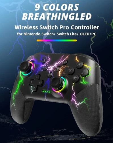 Controle de joystick sem fio Data Frog S80 Controlador sem fio preto