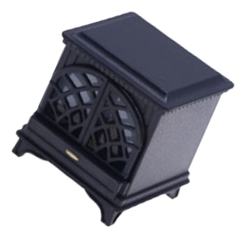 2 Chimenea De Casa De Muñecas En Miniatura, Negro