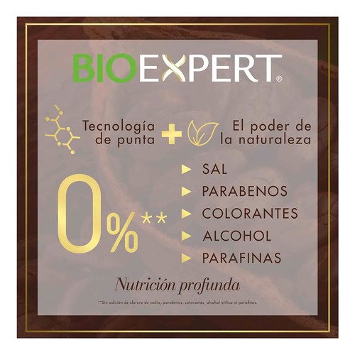 3 Acondicionador Bioexpert Extracto De Cacao Orgánico 650ml
