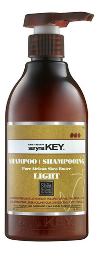  Shampoo Reparador Para Cabello Dañado Light Saryna Key 500ml