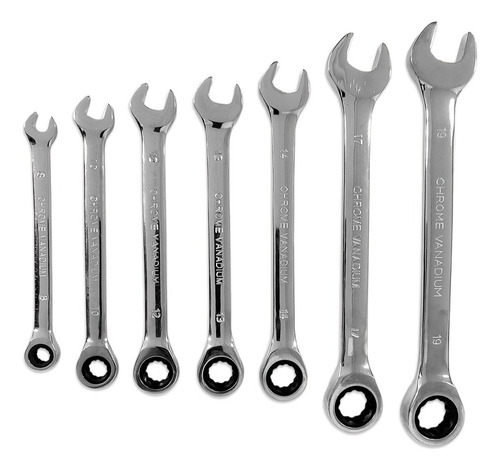 Juego Llave Punta Corona Y Chicharra 8 10 12 13 14 17 19mm
