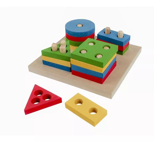 Brinquedo Montessori Prancha Formas Geométricas - Gemini Jogos Criativ -  Brinquedos Educativos e Pedagógicos - Gemini Jogos Criativos