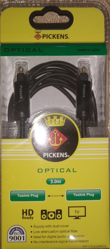 Cable Óptico Digital 3 Metros Audio Home Theater Ps3 Y Ps4