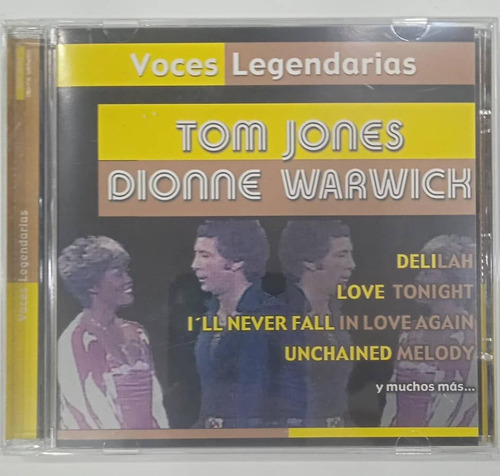 Tom Jones/dionne W. Voces Legendarias Cd Original Us Qqe. Mz