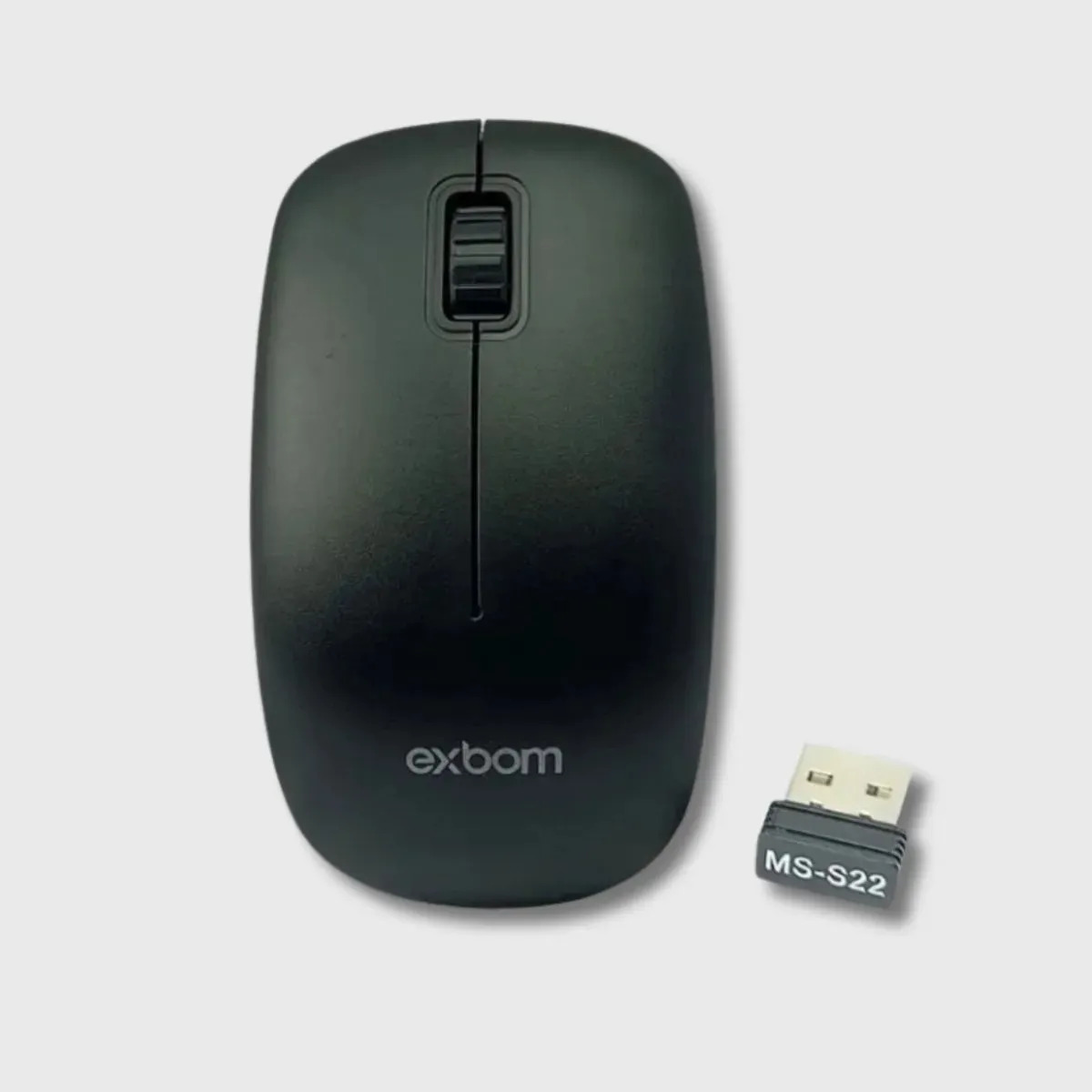 Mouse Sem Fio Usb Notebook Computador Compacto Ergonômico Preto
