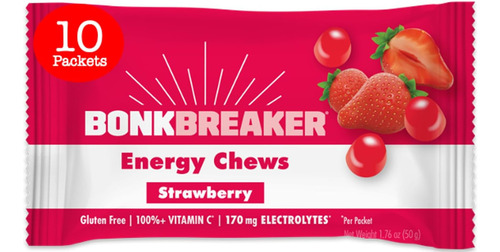 Bonkbreaker Nutrition Gomitas Energéticas Vit C 10 Pzs Sabor Fresa