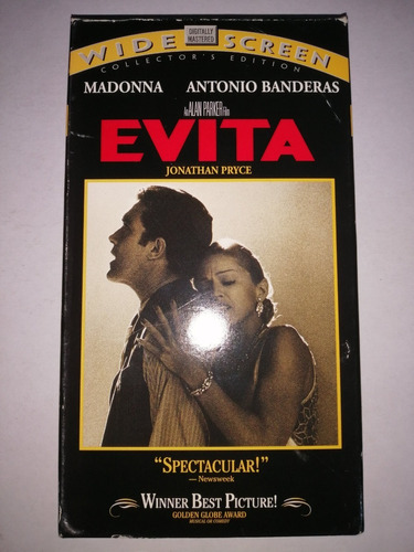 Evita - Madonna Antonio Banderas Vhs En Ingles 1997 Mdisk