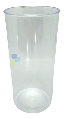 Imagen 2 de 10 de Vasos De Plástico Transparente Vasos Acrílico Alto 250ml X50