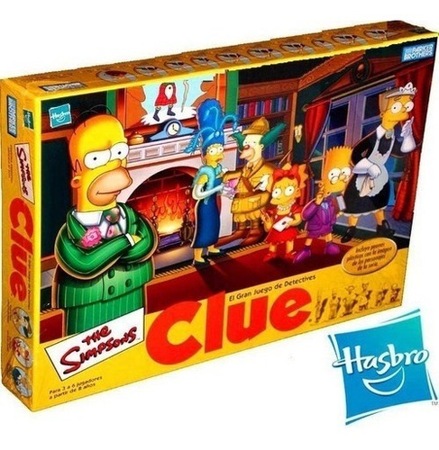 Clue El Clásico Juego De Misterio - Los Simpsons - Hasbro