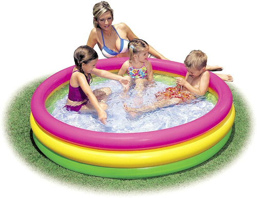  Alberca Glow Piscina Niños Inflable 143x33 Cm Infantil 