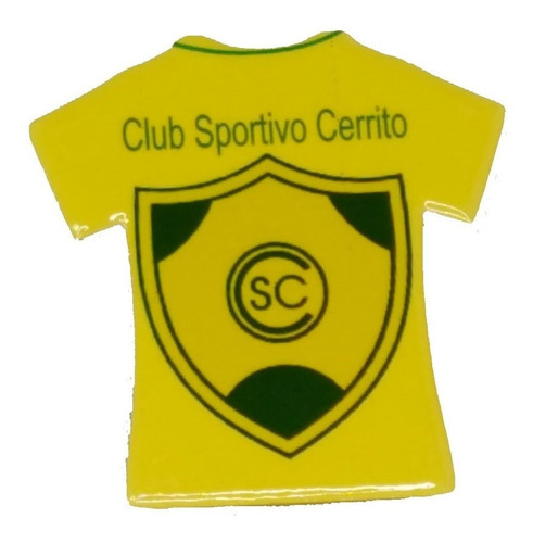 Imán Club Sportivo Cerrito En Forma De Camiseta Deportivo