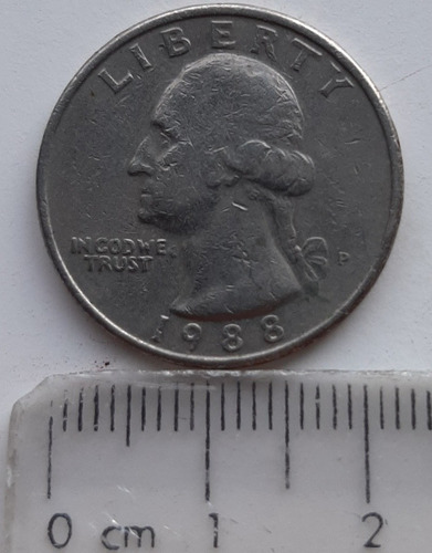 Moneda Eeuu Usa Quarter Dollar Año 1988 United States Dólar (Usado)