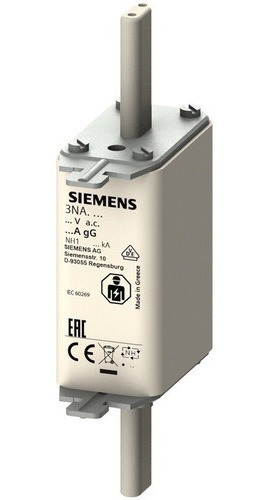 Fusible Nh T1 125 A 3na3675 Siemens