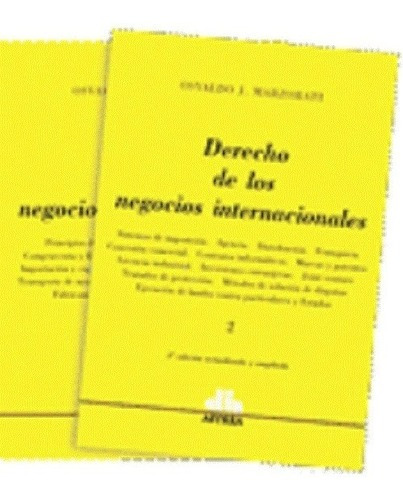 Derecho De Los Negocios Internacionales 2 Ts Marzorati