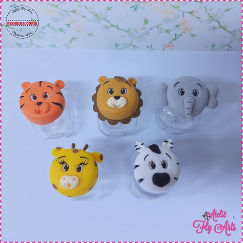 10 Baleiros Em Biscuit Safari, Lembrancinhas