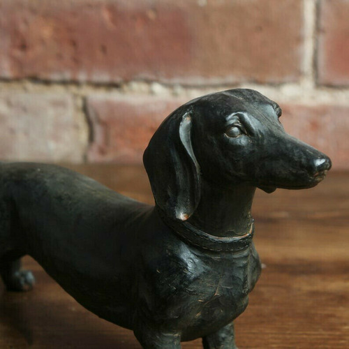 Adorno Creativo Para Estatua De Perro Salchicha De Resina