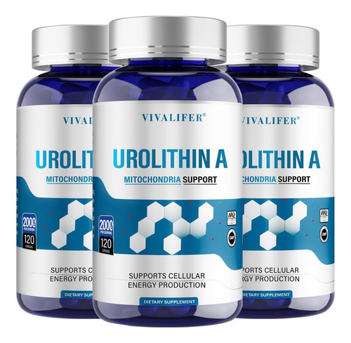 Urolitina Dqqi A Suplemento 2000 Mg - 360 Cápsulas Poderosas