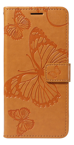 Funda Multifuncional De Piel Sintética Para Samsung Galaxy A Series, Funda Protectora Con Tapa En Relieve, Color Amarillo