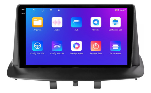 Central Multimidia Fluence 9p Carplay 4gb 64gb Android 14