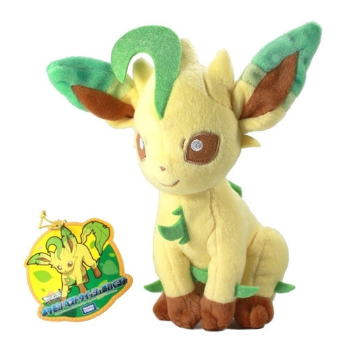 Leafeon Peluche 20cm Eevee Pokemon Center Alola Moon Sun A39