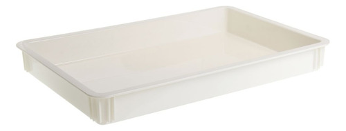 Caja Para Masa De Pizza 18x26x3  Policarbonato Blanco Cambro