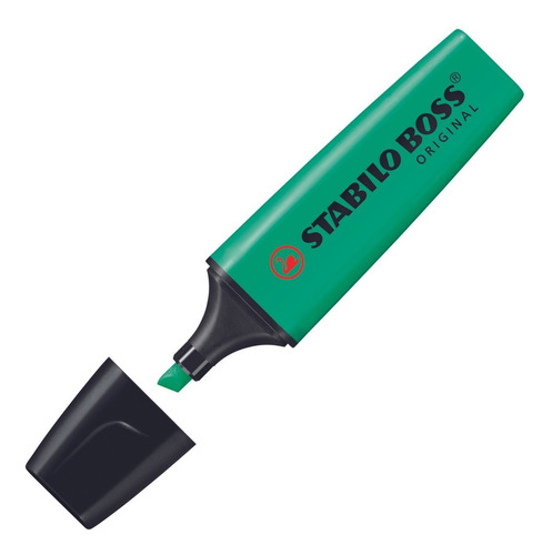Bolígrafo Brand Text Stabilo Boss Basic Colors and Neon 51, color verde oscuro