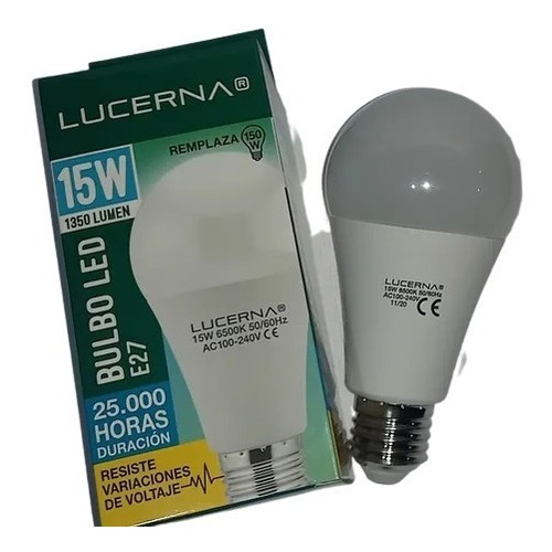 Bombillo Led Lucerna Bulbo 15w 6500k 1 Unidad