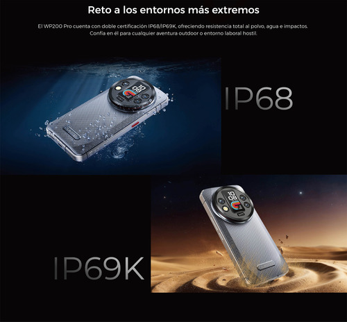 Oukitel Wp200 Pro 24+48gb/1tb Celulares Resistentes Dual Sim